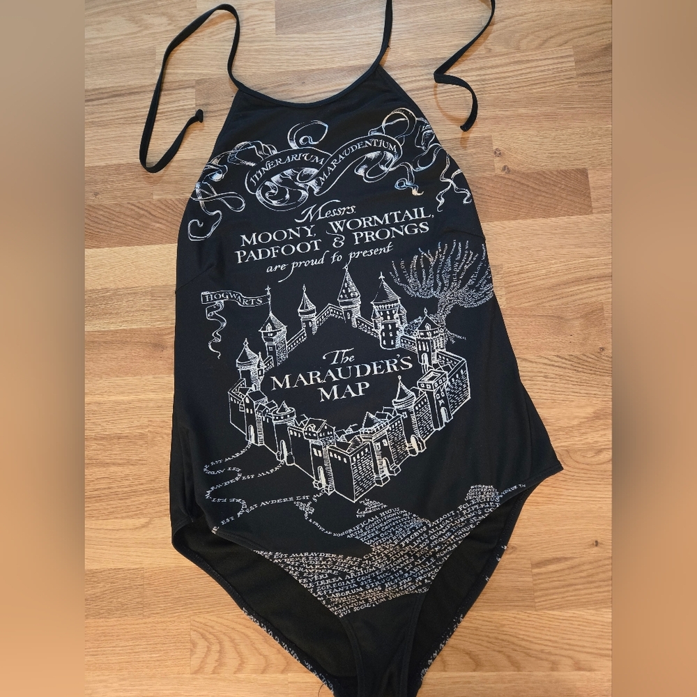 Harry Potter Mauraders Map Swimsuit size L
